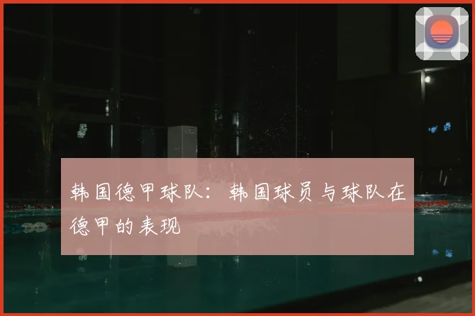 韩国德甲球队：韩国球员与球队在德甲的表现