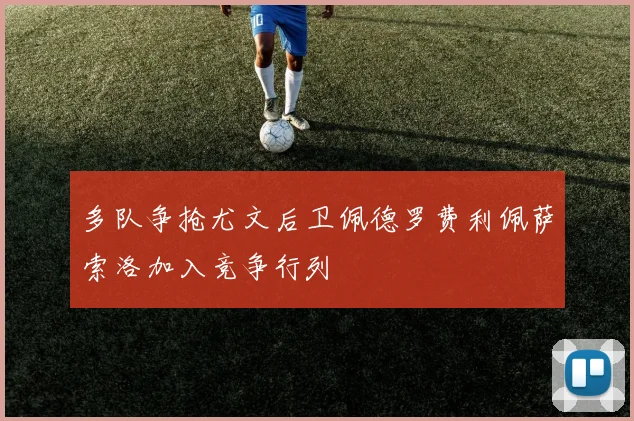 多队争抢尤文后卫佩德罗费利佩萨索洛加入竞争行列